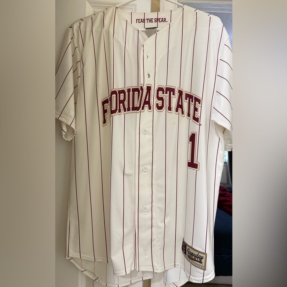Greats White and Red Striped Jersey